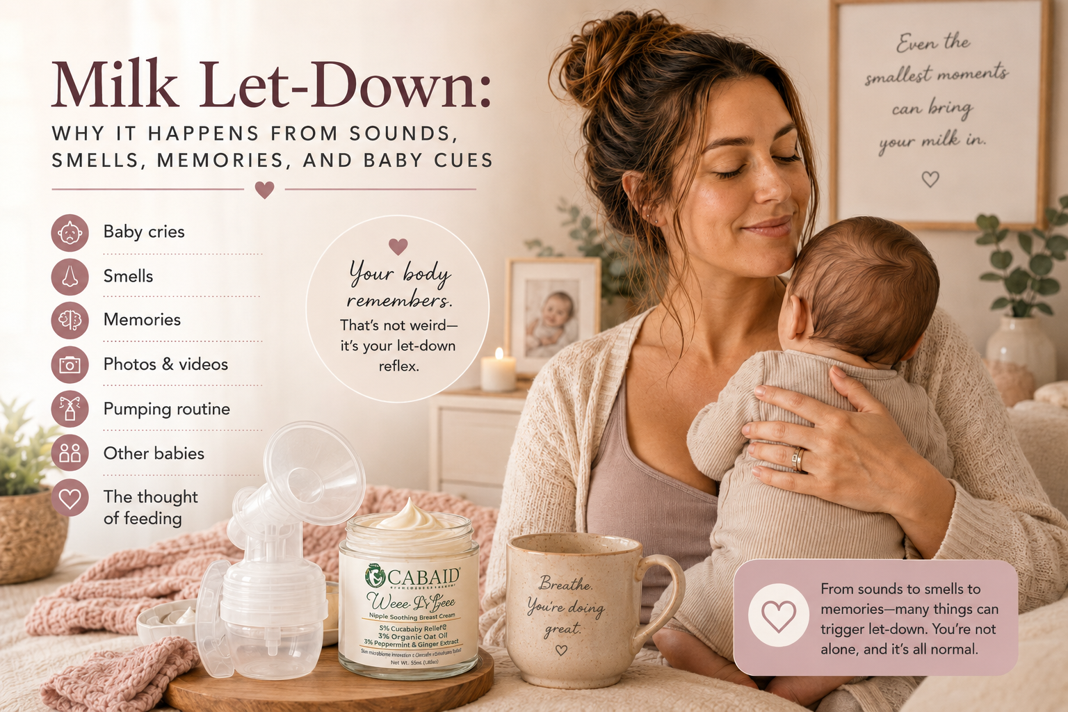 Milk Let-Down: Why It Happens from Sounds, Smells, Memories, and Baby Cues