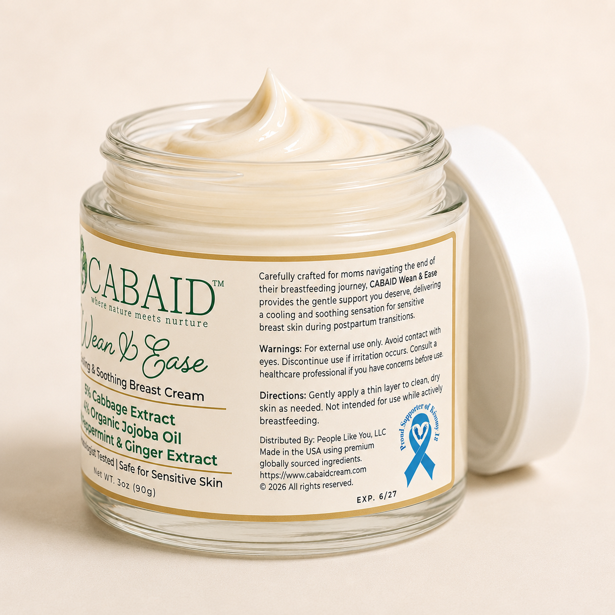 3oz Wean & Ease Cooling Breast Comfort Cream