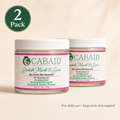 CABAID Stretch Mark and Scar Bio-Active Skin Recovery Cream 2-pack with two jars for stretch marks, healed scars, uneven texture, and body skin care